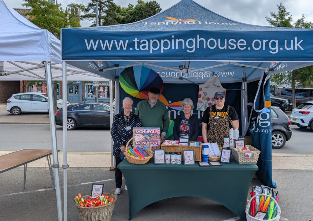 gazebos bought for tapping house hospice with a grant from hospice aid uk