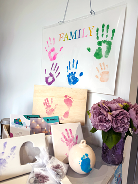 Demelza East Sussex hospice helps families with hand and footprints