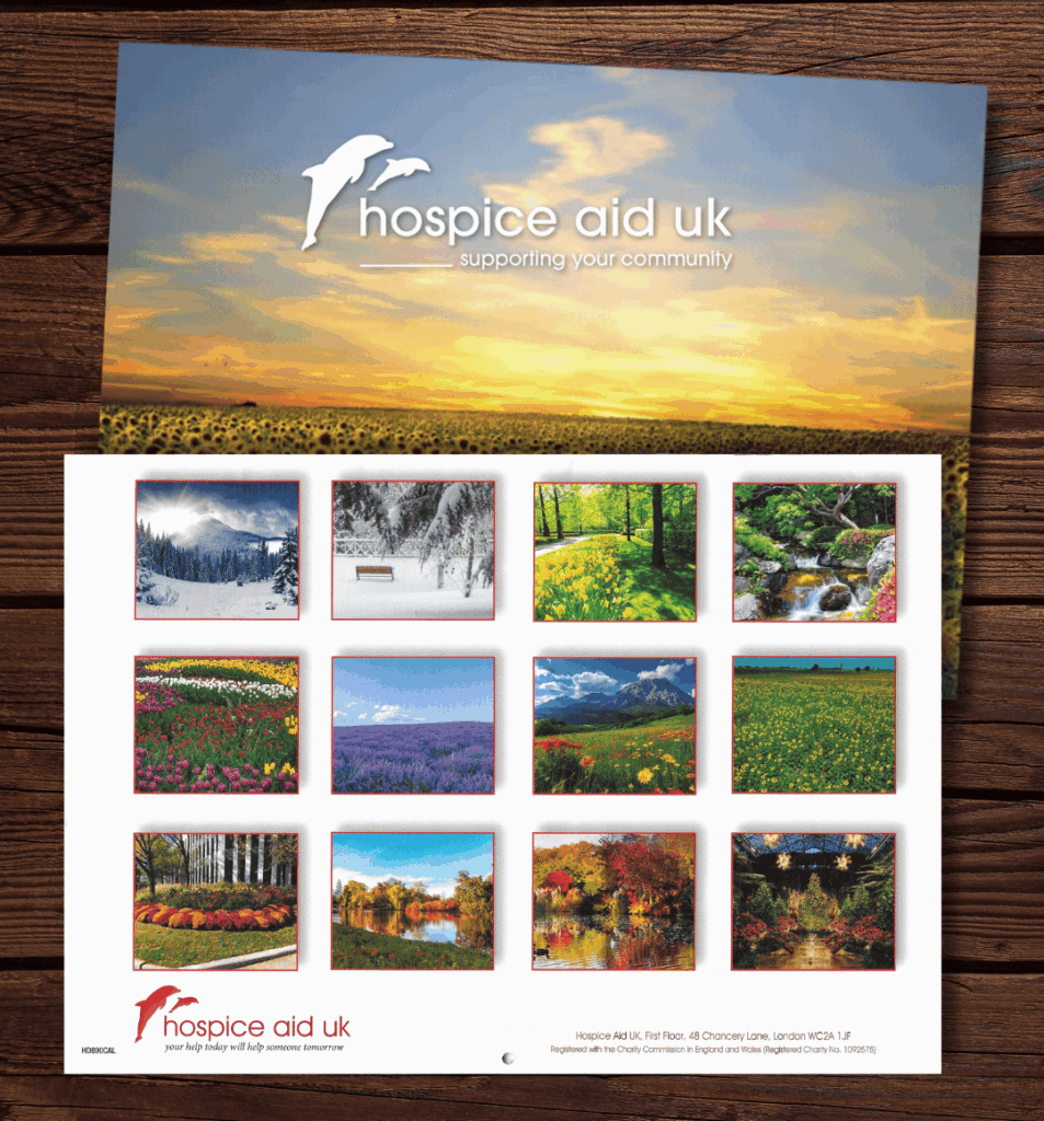Hospice Aid UK charity calendar 2026
