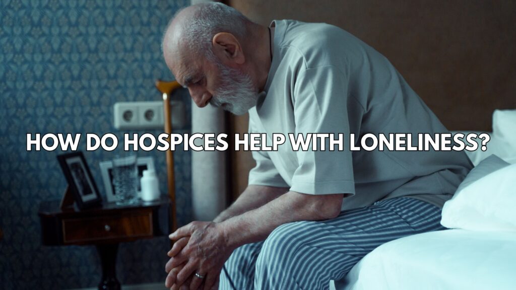 an older man sat on the edge of his bed "Giving Loneliness a Voice"